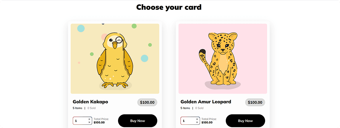 Choose an NFT to Buy