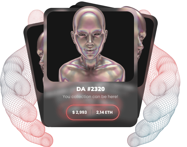 NFT Cards with listing id, price in dollars, and price in eth 