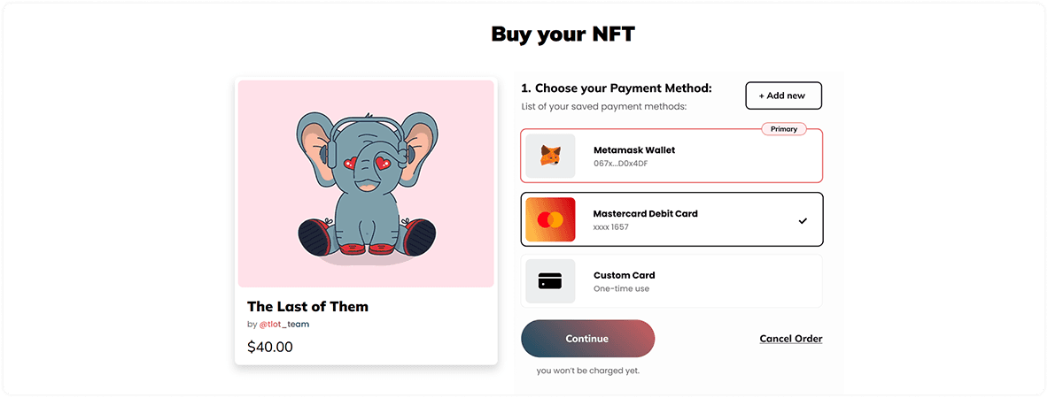Payment Method Step Preview