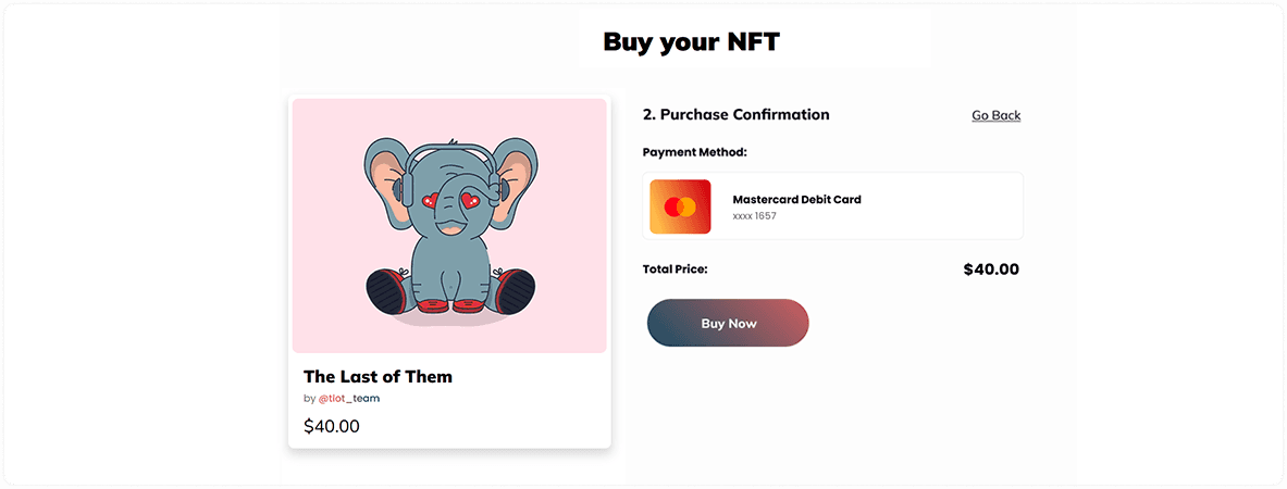 Purchase Conformation Preview