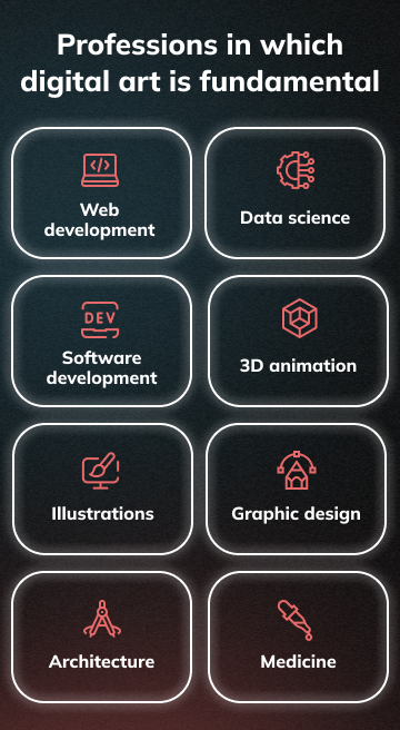 Professions where Digital Art is fundamental (mobile)